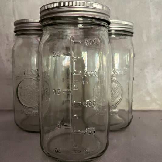 Mason Jar - Aussie Mason Glass Jar 1000ml