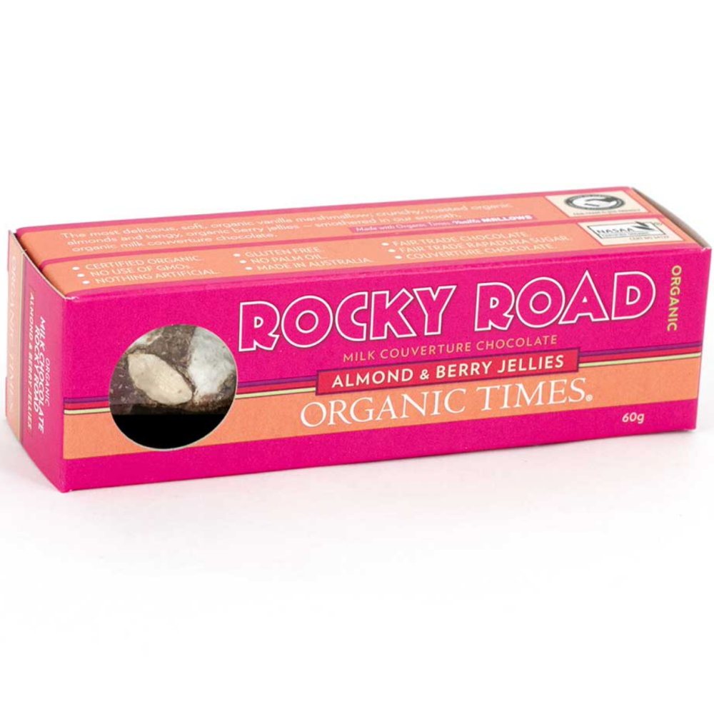 Organic Times Organic Rocky Road Milk Chocolate 60g