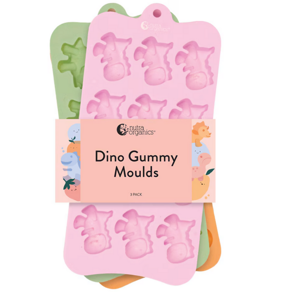 Nutra Organics Dino Gummy Moulds - 3 Pack