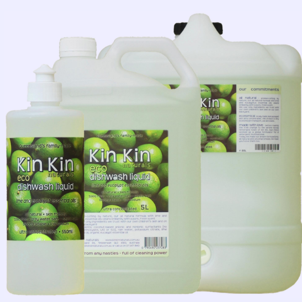 Kin Kin Dishwash Liquid - Lime and Eucalyptus – Short Street Kitchen