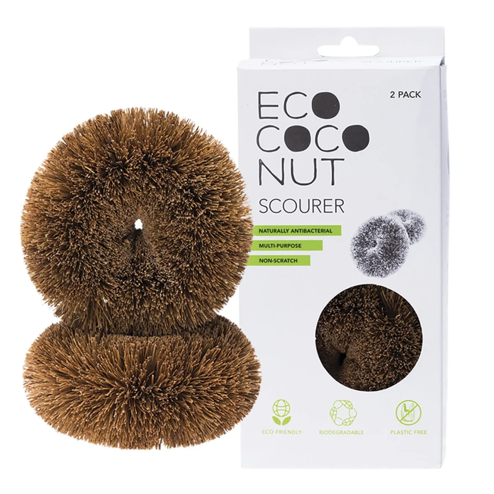 Ecococonut Coconut Fibre Scourer 2pk