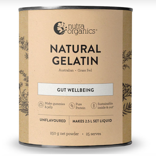 Nutra Organics Natural Gelatin Unflavoured 250g