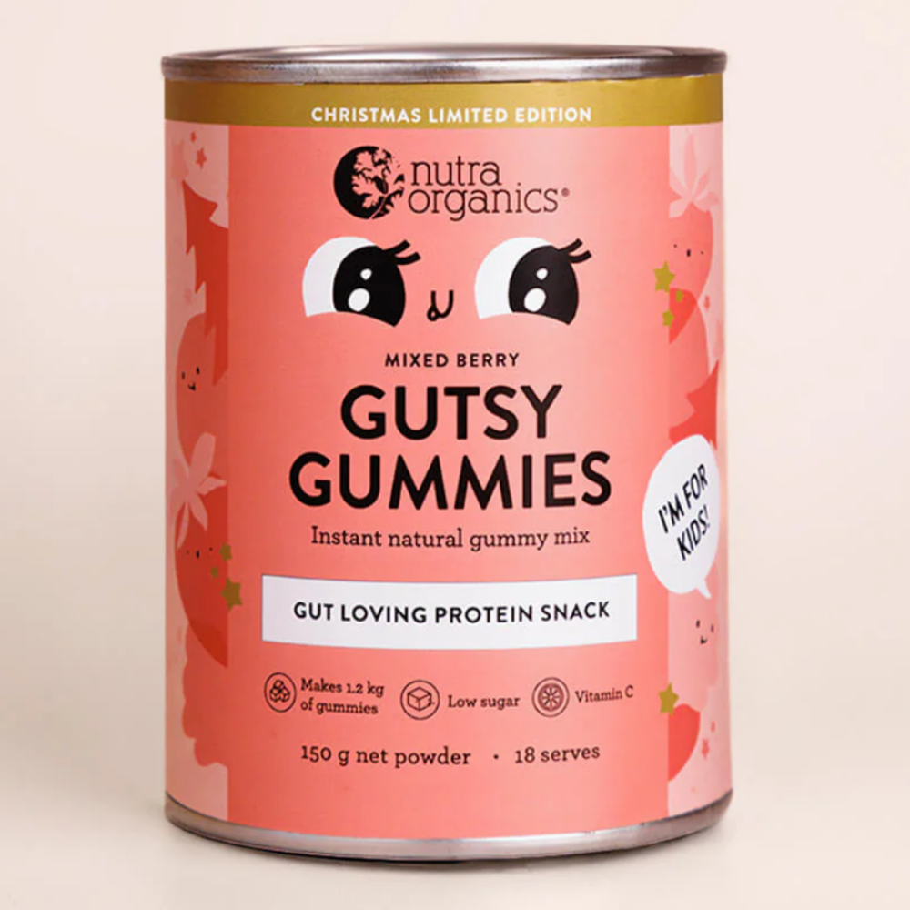 Nutra Organics Gutsy Gummies - Mixed Berry 150g (Limited Edition)