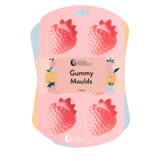 Nutra Organics Fruit Shaped Gummy Moulds - 3 Pack