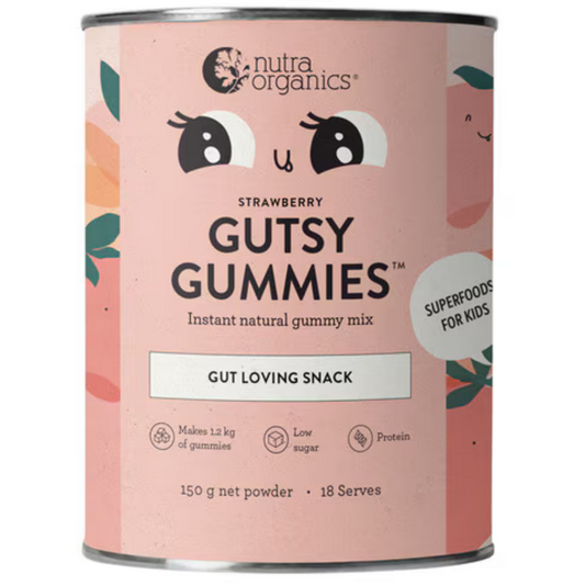 Nutra Organics Gutsy Gummies - Strawberry 150g